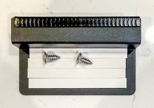 Black Metal Cabinet Door Catch Latch Holder w/ Screws  Adhesive Pads