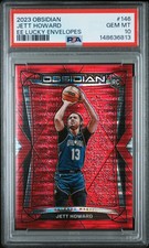2023 PANINI OBSIDIAN ELECTRIC ETCH LUCKY ENVELOPES #146 JETT HOWARD 1/8 PSA 10