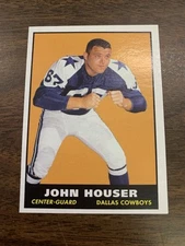 1961 Retrocard John Houser Dallas Cowboys AA123 Redlands