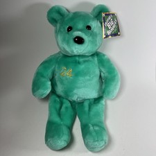 Salvino's Big Bammers Plush Beanie Bear Ken Griffey Jr 24 Turquoise 14" 1999