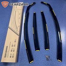 4pc Wind Deflectors Tinted For VW Passat B6/B7 4-Door Saloon 2005-2014 W/ Clips