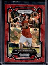 2024 Panini Prizm Collegiate Draft Picks Patrick Mahomes II Red Ice #61