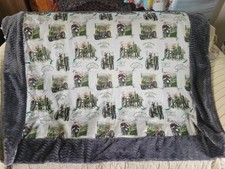John Deer Tractor Baby Blanket With Sensory Yarn