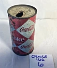 Vintage 1960’s flat top diamond Coke can Coca Cola drink can steel can