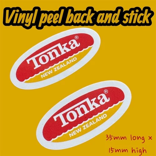 Tonka New Zealand Truck Vinyl Sticker Vintage Diecast Decal Classic Car dumper