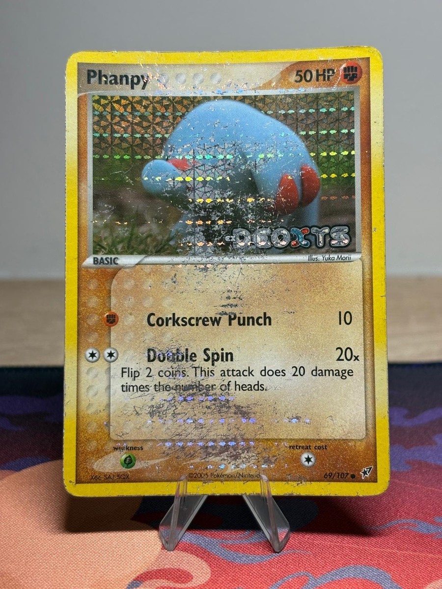 Phanpy 69/107 Ex Deoxys Reverse Holo Foil Stamped Yuka Morii Cute