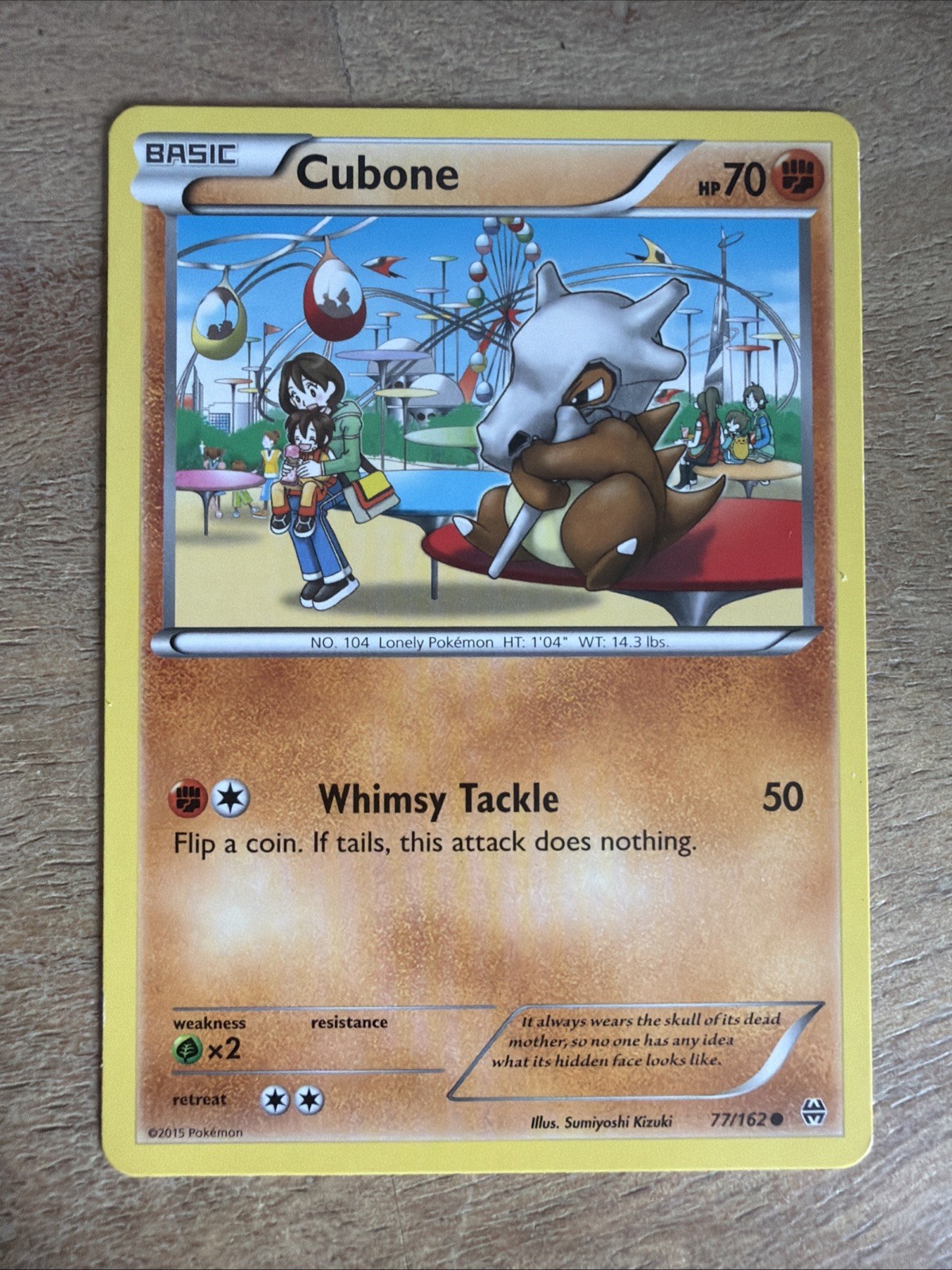 Pokemon TCG Card 2015 Breakthrough  - Cubone 77/162