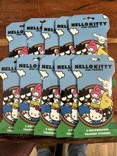 10 Blister Packs HELLO KITTY AND FRIENDS - Holographic Trading Stickers