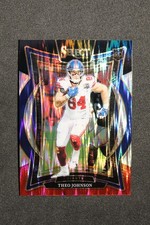 2024 Panini Select #96 Theo Johnson Black & Red Prizm Shock