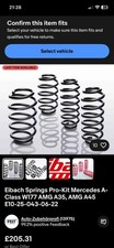 Eibach Pro-Kit Lowering Springs (E10-25-043-06-22)  Mercedes A35 Hatch
