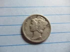 1938-D Mercury Silver Dime VG  FREE SHIPPING r