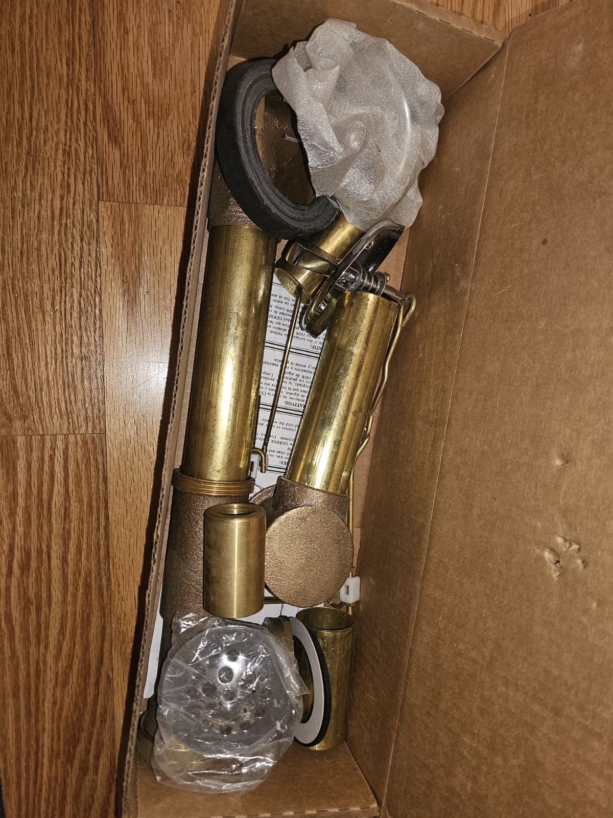 Gerber G00N1812 Trip Lever Bath Tub Drain Assembly 17g Brass Brushed Nickel