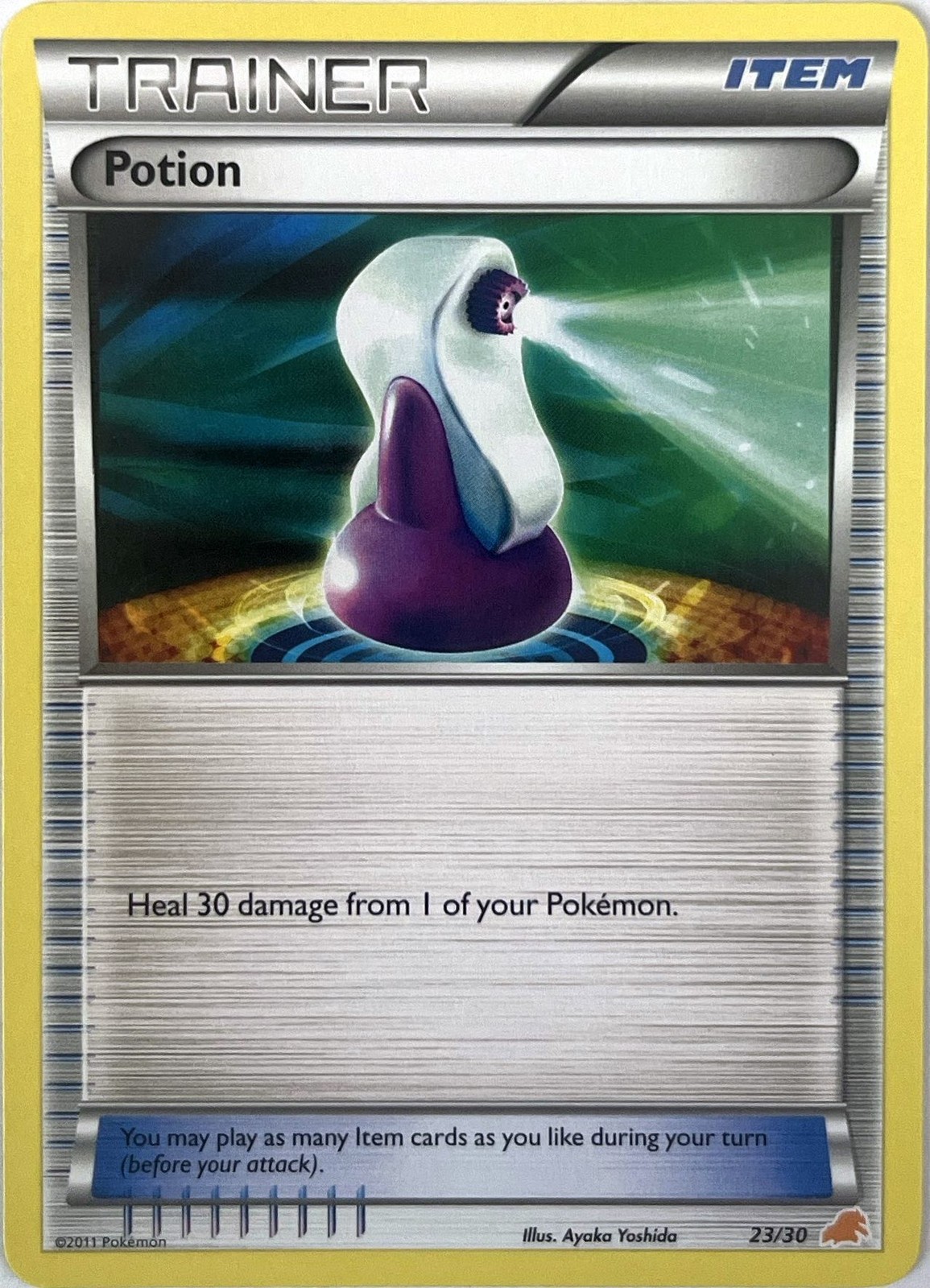 Potion (#23) 23/30 Common BW Trainer Kit: Excadrill & Zoroark Pokemon LP