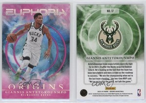 2023-24 Panini Origins Euphoria Pink /99 Giannis Antetokounmpo #17