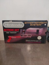 Nintendo NES Action Set Console Complete Boxed CIB Tested Working Retro Gaming