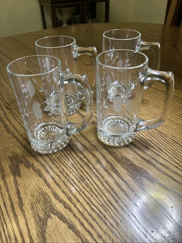 Princess House Heritage Beer Mugs Set Of 4