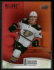 Trevor Zegras 2021-22 Upper Deck Allure #R-41 Rainbow Red-Orange Anaheim Ducks