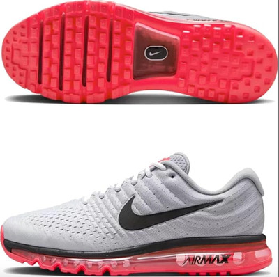 NEW Men's Nike AIR Max 2017 Shoes Sneakers 849559 Wolf Gray Black