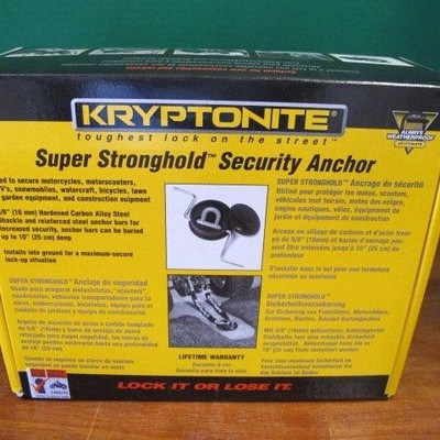 QTY 6 KRYPTONITE COMMERCIAL STRONGHOLD IN GROUND SECURITY ANCHOR LOCK ATV BIKE