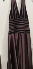 jessica mcclintock prom dress velvet satin halter top size 10