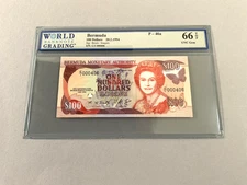 Bermuda 100 Dollars P-46a 1994  WBG 66 TOP *Low Serial Number: C/1 00406*