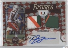 2021 Panini Legacy Futures Ruby 70/100 Brevin Jordan #FD-BJ Dual Patch Auto qf8