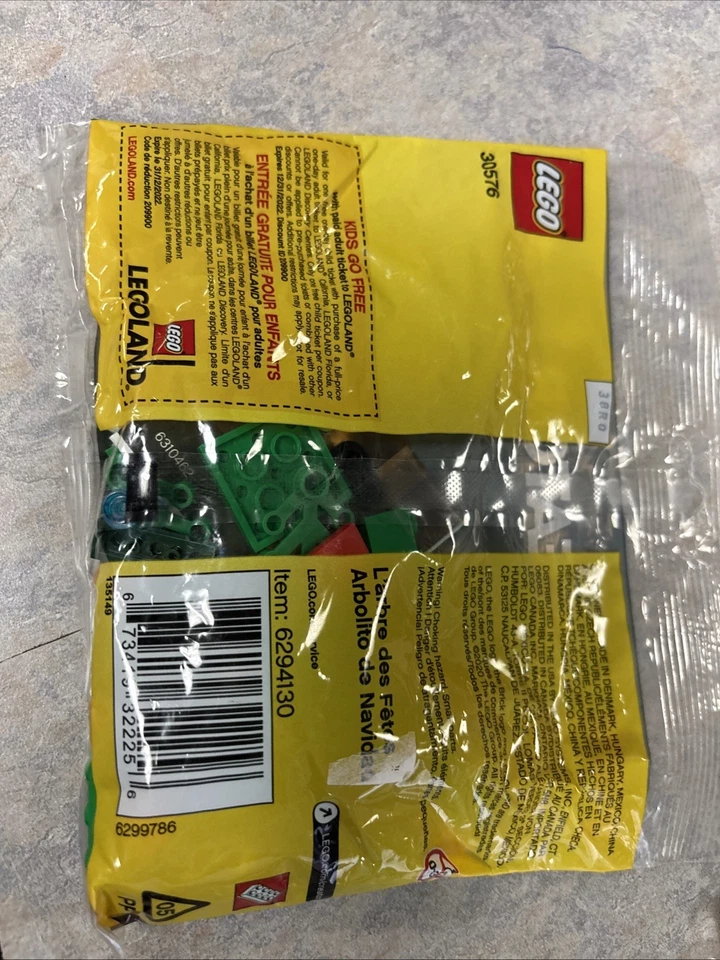 New Sealed Lego Creator 30576 Holiday Tree Christmas Xmas Set Polybag 70-Pc 2020 - Image 2 of 4