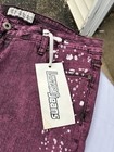 Vintage Lazer Jeans Pink Acid Wash Splatter Jeans Womens Size 15 NWT Y2K — photo 2