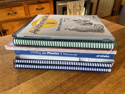 Abeka 1st Grade Curriculum Arithmetic, Phonics, Handwriting Homeschool Lot of 9