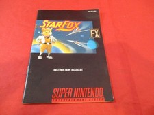 Star Fox Super Nintendo SNES Instruction Manual Booklet ONLY