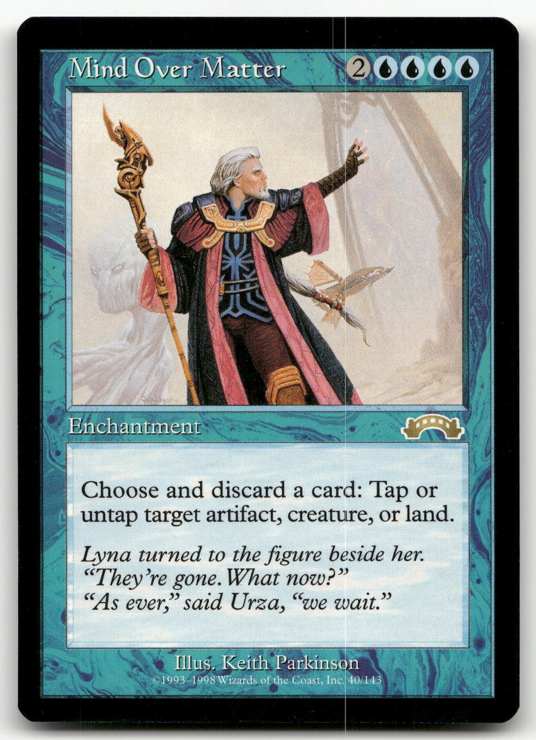 Mind Over Matter #40 (NM) Exodus EXO Magic MTG