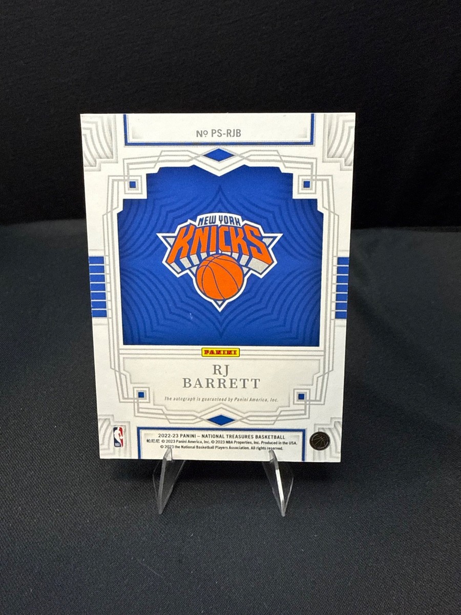 22-23 Panini National Treasures RJ Barrett /25 Penmanship Auto CTF
