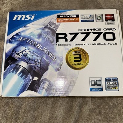 MSI AMD RADEON HD 7770 R7770 1GB GDDR5 PCI EXPRESS x16 HDMI DVI UNTESTED