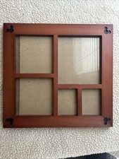 Disney Park Mickey Mouse Icon Cherry Wood 5 Square Collage Picture Frame