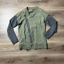 Lululemon Mula Bundle Wrap Womens 4 Heathered Fatigue Green Gray Zip Jacket