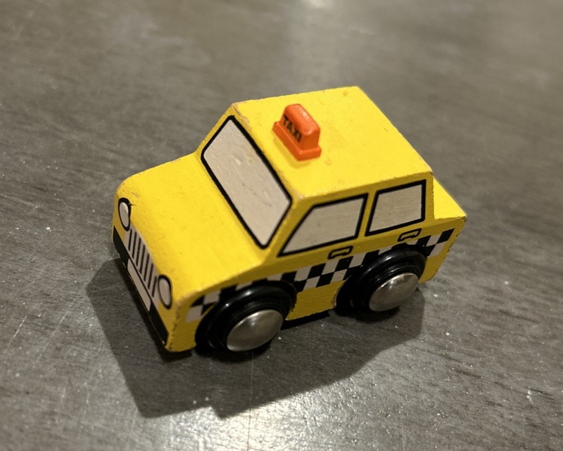 Wooden Maxim Wooden Taxi Car