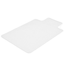 48x30 Inch Office Chair Mat with Rounded Corners - Safe PVC Carpet Protector