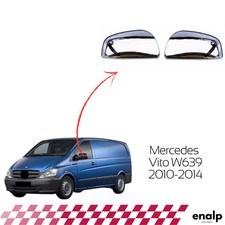 Chrom Spiegelabdeckung Verkleidung Teile 2 Stück für Mercedes Vito W639...