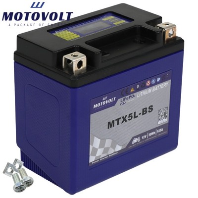 Batterie für Beta Urban 125 2010 motoVolt Lithium MTX5L-BS / YTX5L-BS