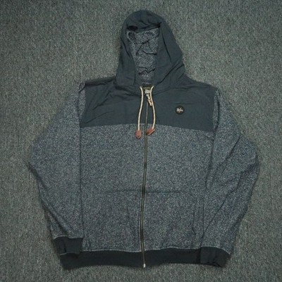 Howler Bros Hoodie Mens Extra Large Blue Kameron Full Zip Pockets Heavyweight XL