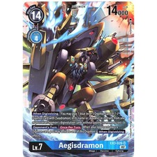Digimon TCG EX3-026 Aegisdramon Super Rare Draconic Roar Card Game