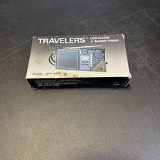 TRAVELERS LCD Clock 2 Bands Radio In box 2 Band Radios Model MFR-88