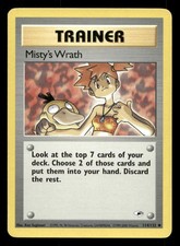 Misty's Wrath Unlimited Gym Heroes 114/132 LP Pokemon on eBay