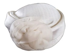 Vintage Ivory PillBox Woman's Dress Hat