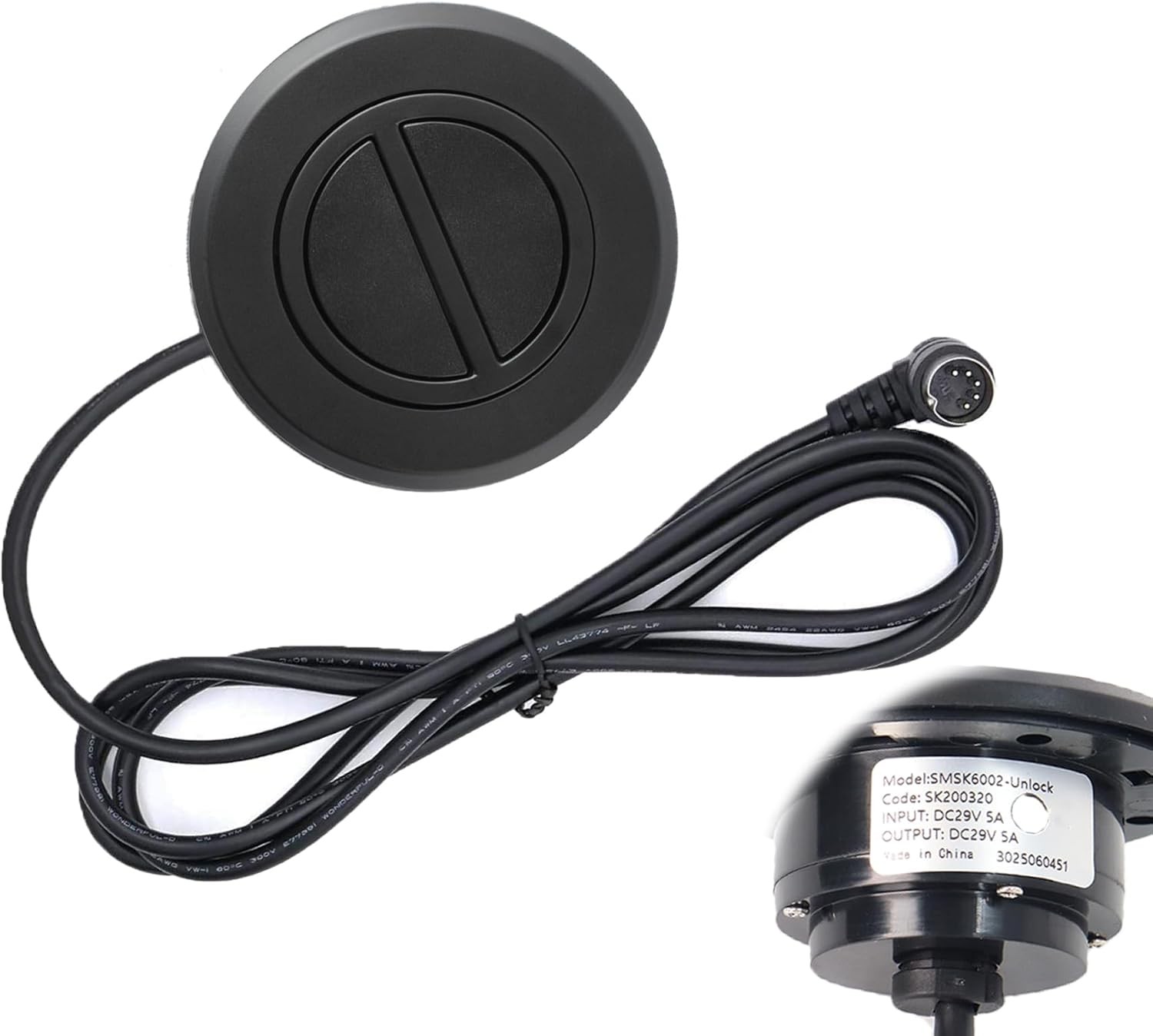 Swess Recliner Switching with 2 Button 5 Pin Plug for Electric Sofa 1, Black 