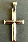 925 Sterling Silver Cross Pendant Religious Theme No Stone Silver 4.67g