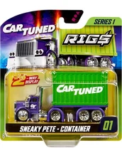 Car Tuned Rigs Container Series 1 Sneaky Pete Diecast Truck #1 Green Fast Ship