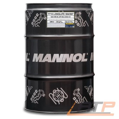 MANNOL 208 LITER LONGLIFE 504/507 5W-30 MOTORÖL MOTOREN-ÖL