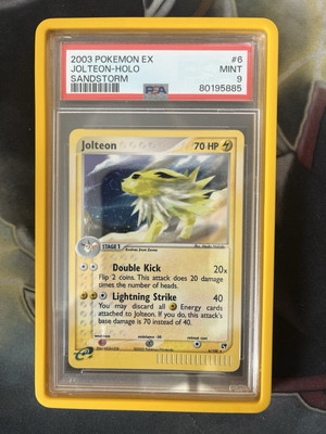 Jolteon 6/100 Sandstorm Holo PSA 9