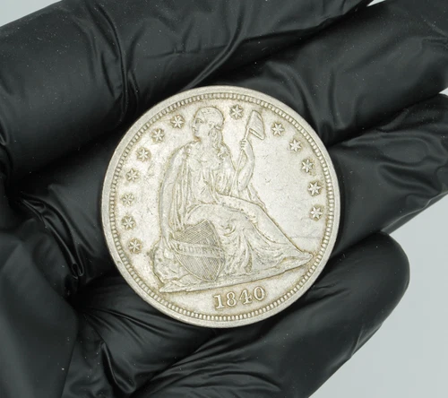 1840 Seated Liberty Dollar XF+ Condition